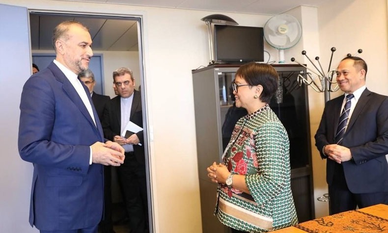 قدردانی وزیر امور خارجه کشورمان از تلاش‌های اندونزی در حمایت از فلسطین