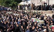 مراسم تشییع پیکر مطهر ۵ شهید گمنام در بوشهر برگزار شد