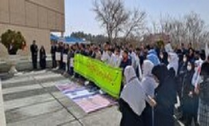 کادر بهداشت و درمان کرمانشاه جنایات رژیم صهیونیستی را محکوم کردند