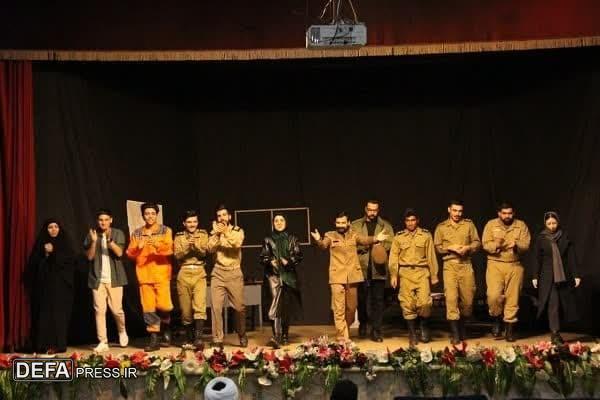اجرای نمایش «تمام ناتمام» در منطقه پدافند هوایی شمال شرق امام رضا (ع) + تصاویر